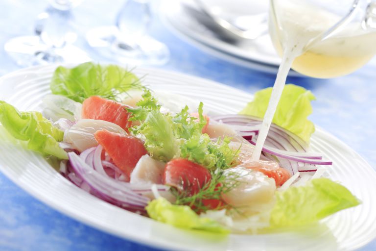 salat dressing, diettvennlige salat, fett kalorier, Sunn salathint, andre ingredienser, dieters legger