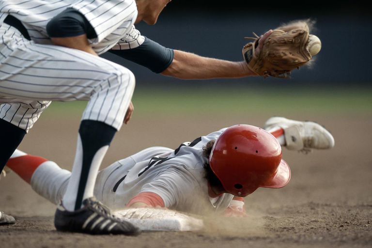 baseball- softballskader, traumatiske skader, ballen eller, Baseball softball, collateral ligament