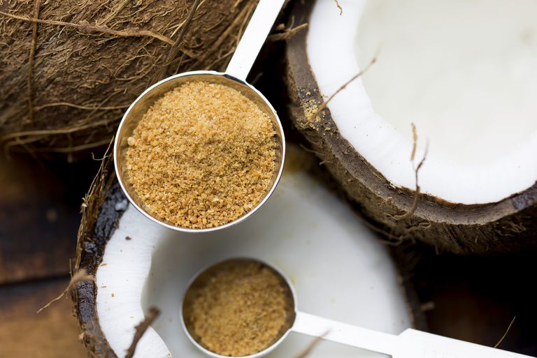 kokosnøtt sukker, halv kopp, ikke øker, andre sukkerarter, annet sukker, fleste kjøtt